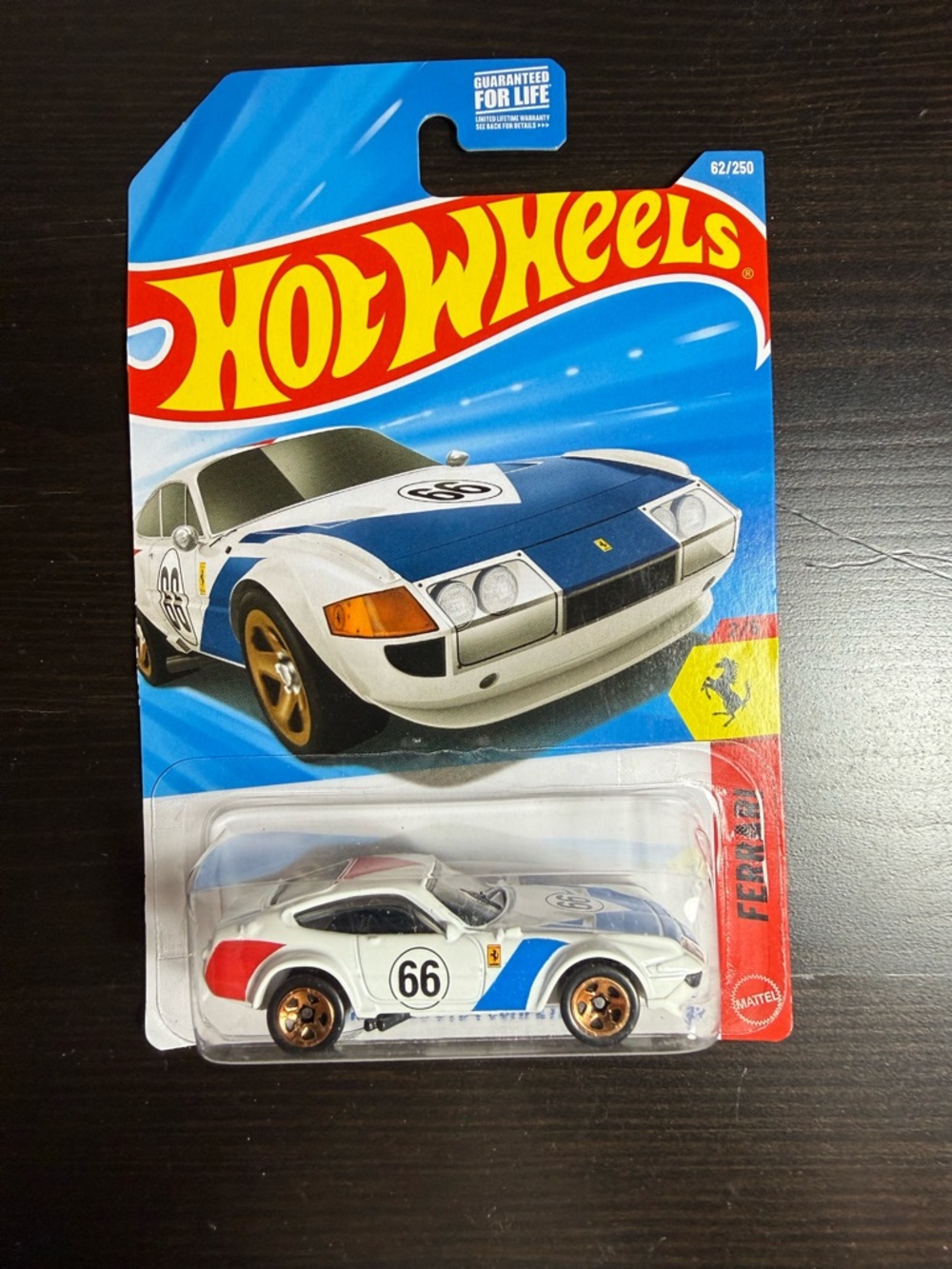 Hot Wheels Ferrari 365 GTB4 Competizione White Diecast – Factory Sealed